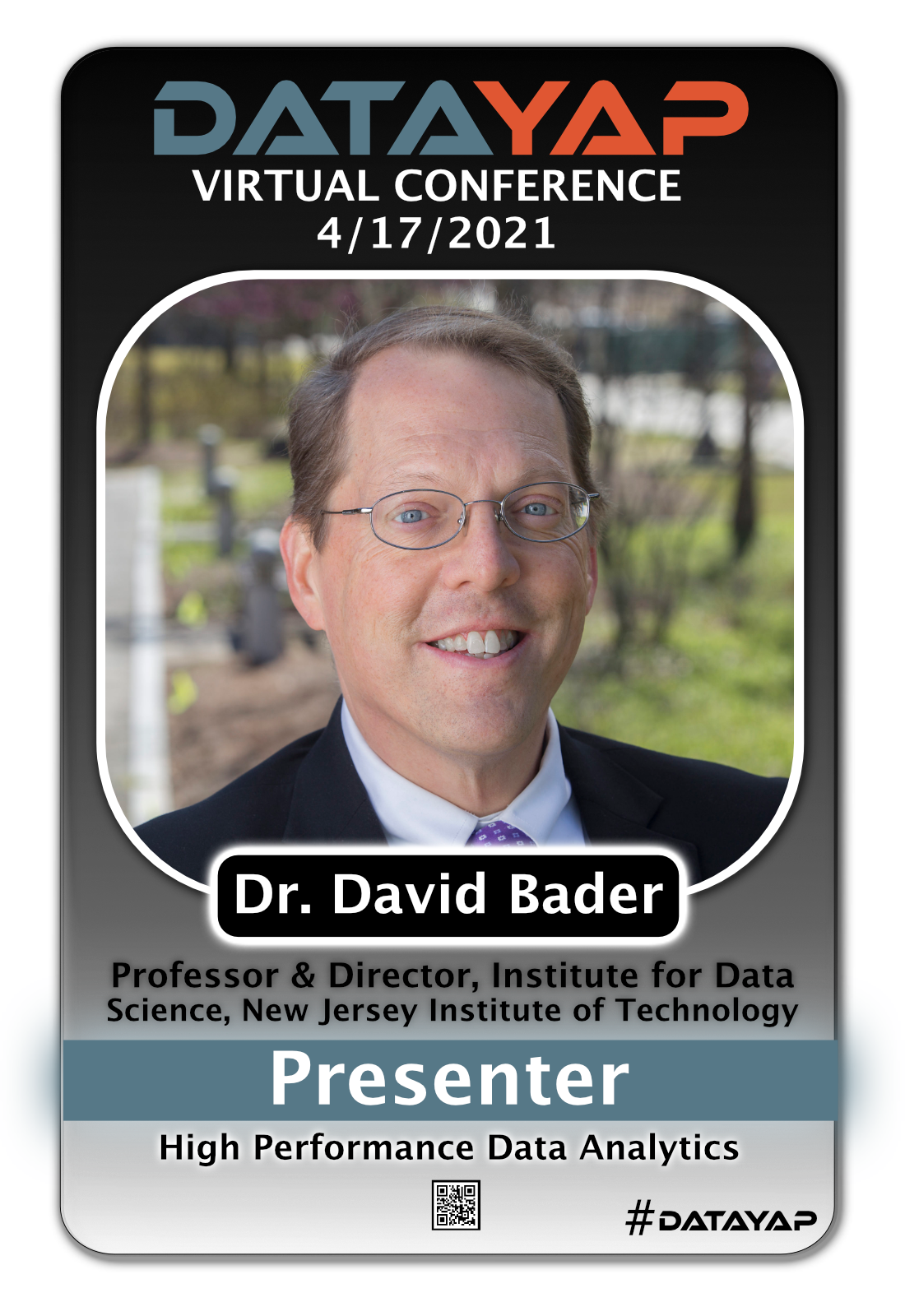 DataYap Conference Card - Dr. David Bater