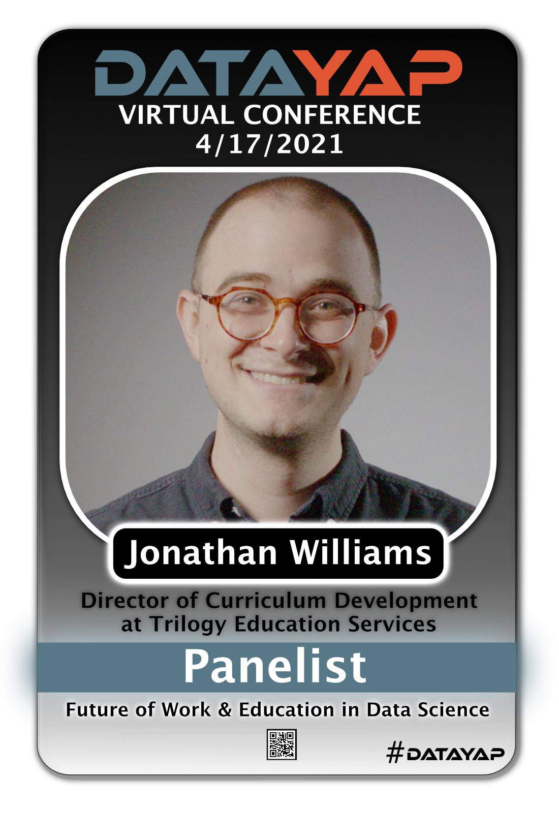 DataYap Conference Card - Jonathan Williams