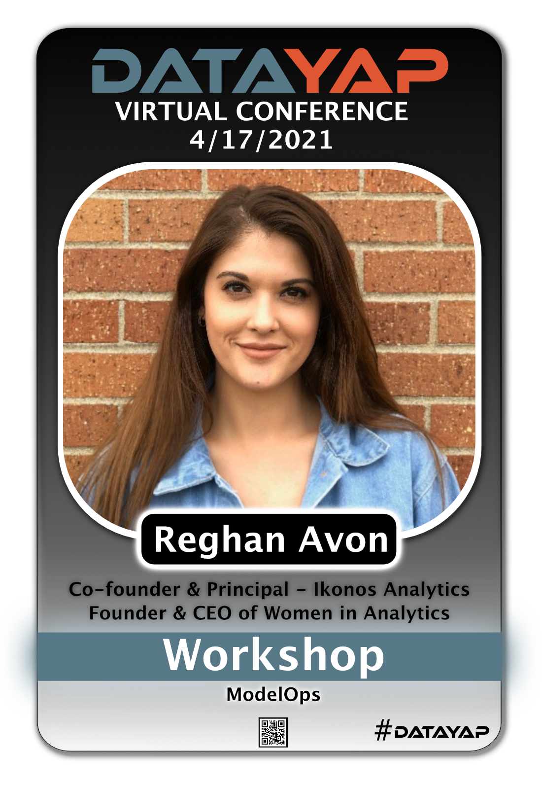 DataYap Conference Card - Reghan Avon