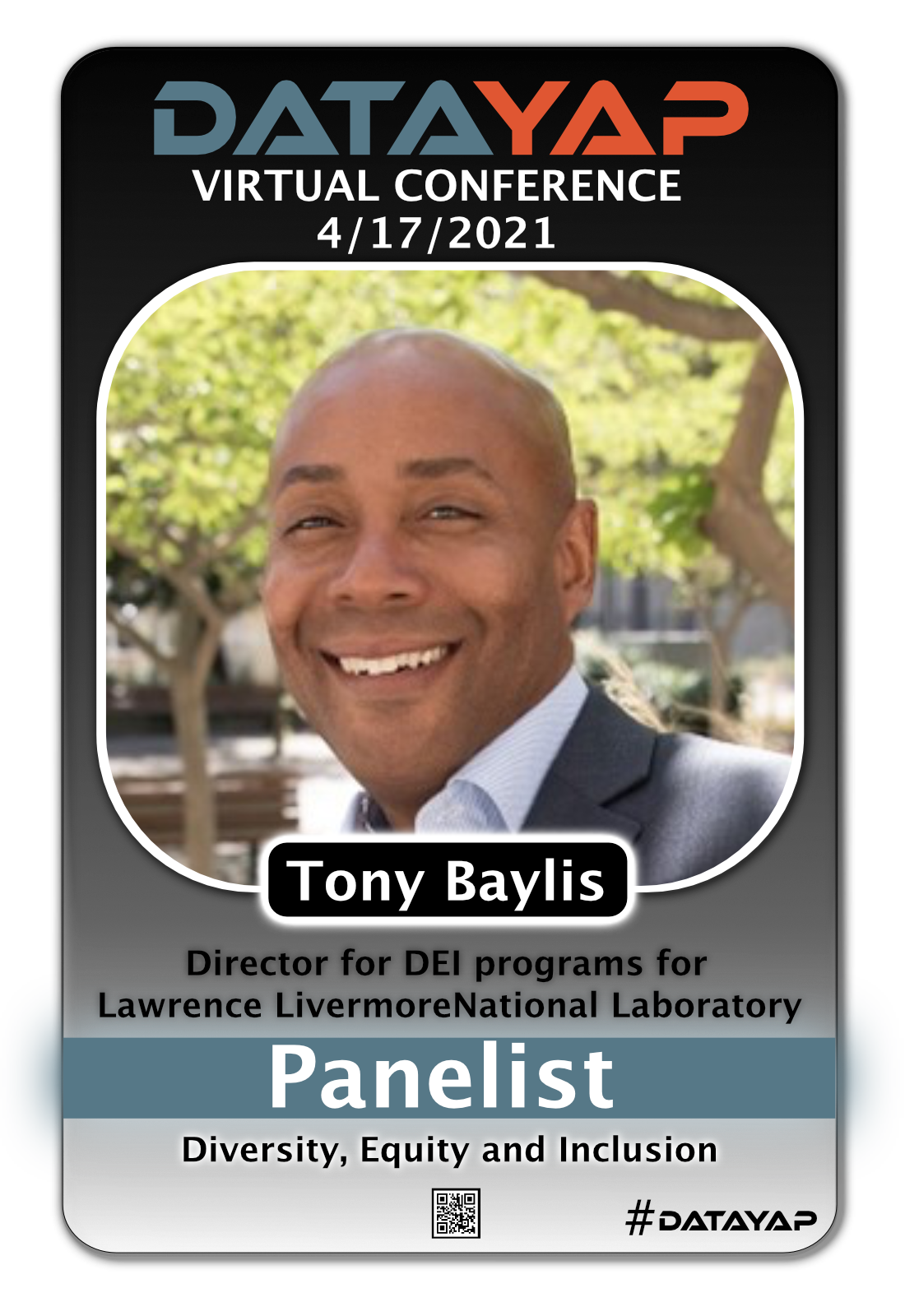 DataYap Conference Card - Tony Baylis