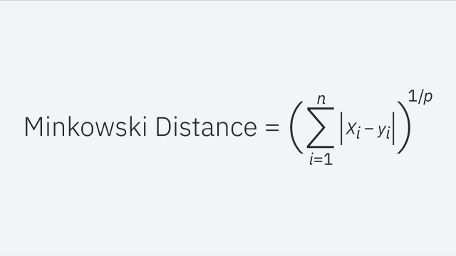 Minkowski distance